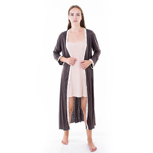 ZIMMERLI WHITE & CHOCOLATE DRESS | WOMENS SIZE M